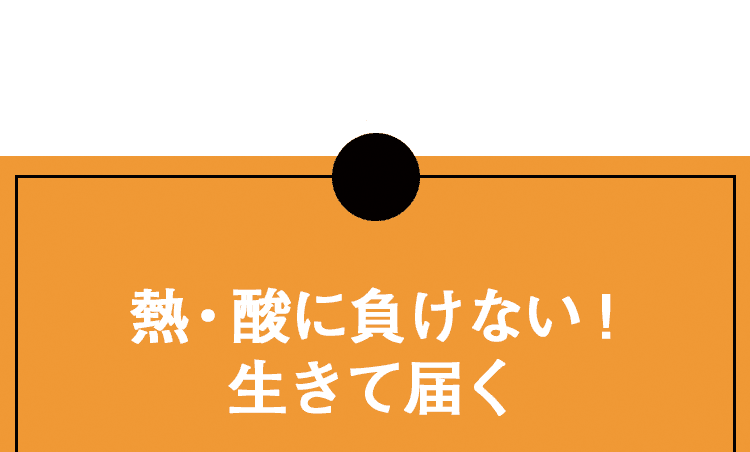 熱・酸に負けない